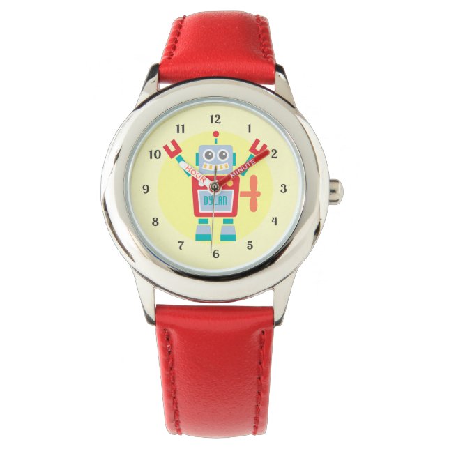 Vintage Cute Robot Toy For Kids Watch (Front)