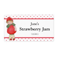 Vintage Cute Strawberry Jam