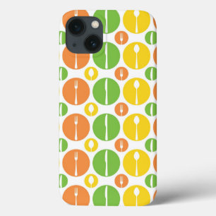 Vintage Cutlery Pattern iPhone 13 Case