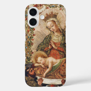 Vintage Cuzco School Virgin Adoring Christ Child iPhone 16 Case