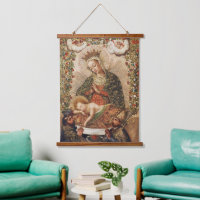 Vintage Cuzco School Virgin Adoring Christ Child