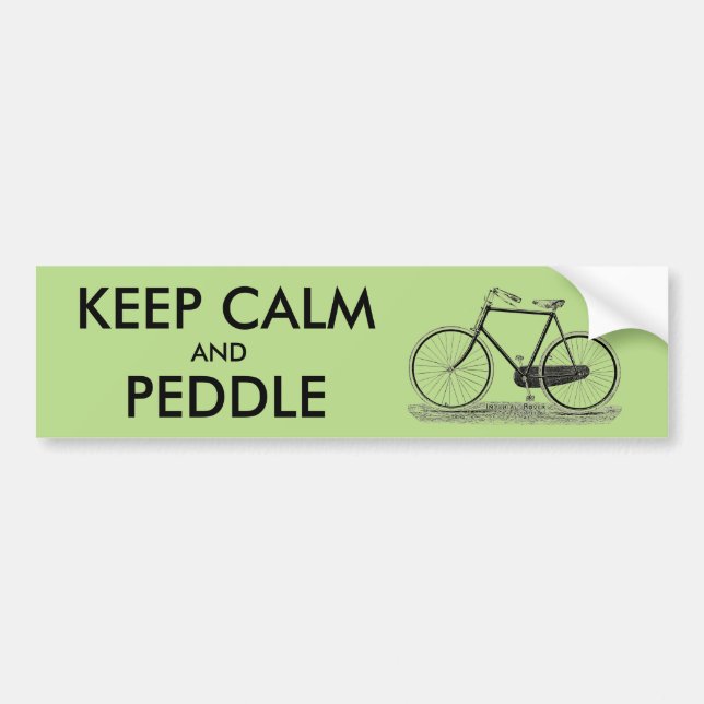 VINTAGE CYCLE ADVERT BUMPER STICKER (Front)