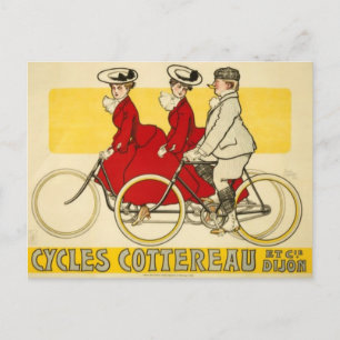 Vintage Cycles Cottereau by René Vincent Postcard