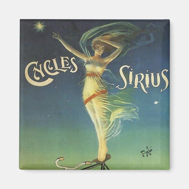 Vintage Cycles Sirius Bicycle Poster Magnet (Front)
