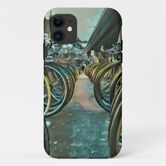 Vintage cycling artwork Case-Mate iPhone case (Back)