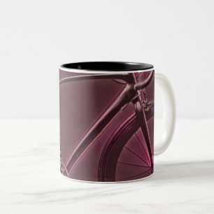 vintage cycling gift for cyclists Two-Tone coffee mug
