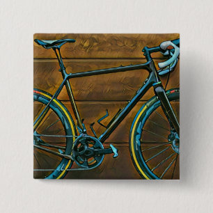 Vintage cycling gifts mountain bike gifts 2 inch square button
