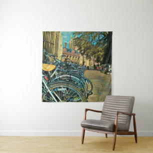Vintage cycling gifts tapestry
