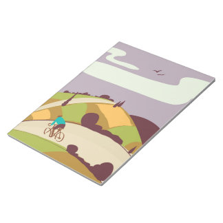 Vintage Cycling Poster Notepad