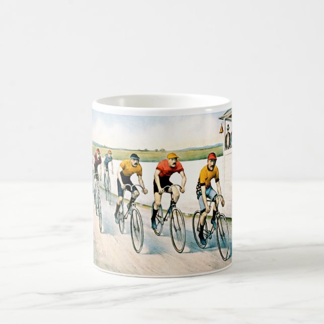 Vintage Cyclist Race Gift Mug (Center)