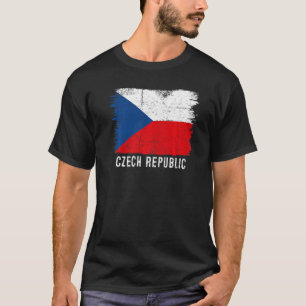 Vintage Czech Republic Flag Czechs Proud Of My Roo T-Shirt