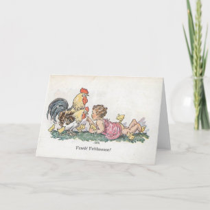 Vintage Czech / Slovak Easter Vesele Velikonoce! Holiday Card