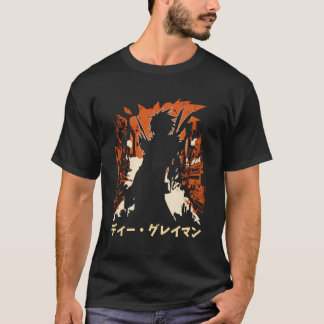 Vintage D Grey Man Anime Japanese City Shadows Com T-Shirt