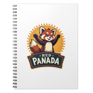 Vintage Dabbing Red Panda Retro Animal Graphic 2 Notebook