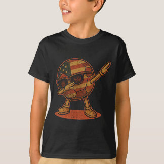 Vintage Dabbing Soccer Ball American T-Shirt