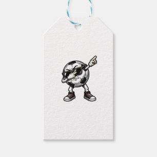 Vintage Dabbing Soccer Ball Shirt Design (2)_1 Gift Tags