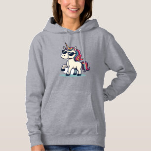 Vintage Dabbing Unicorn Rainbow Cartoon Vector Des Hoodie