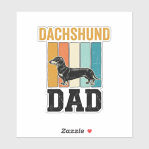 Vintage Dachshund Dad Dog Lover Vector Design_1