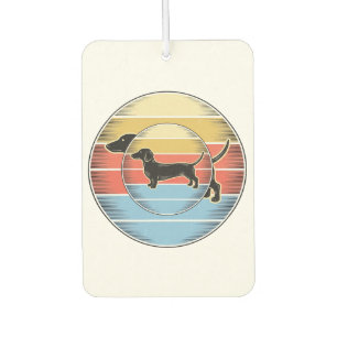 Vintage Dachshund Retro Sunset Dog Shirt Design_1 Air Freshener