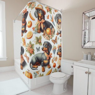 Vintage Dachshund Seamless