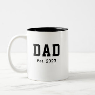Vintage Dad Established Gift Two-Tone Coffee Mug