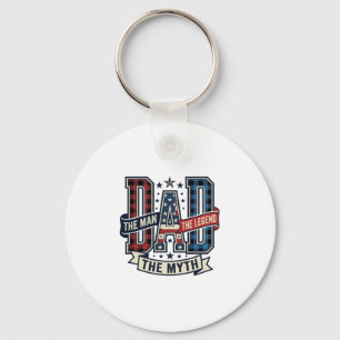 Vintage DAD The Man The Myth The Legend Shirt Desi Keychain