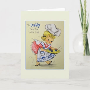 Vintage Daddy From Little Girl Father's Day Card