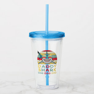 Vintage Daddy Shark "Doo Doo Doo" Acrylic Tumbler