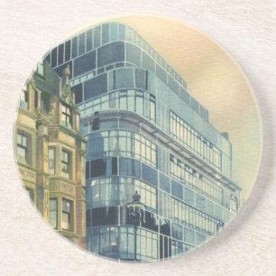 Vintage Daily Express Building on Fleet Street Coaster