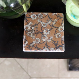 Vintage Daisies Stone Coaster