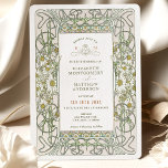 Vintage Daisies Wedding Art Nouveau by Mucha Invit Invitation<br><div class="desc">Art Nouveau Vintage Daisy wedding invitations by Alphonse Mucha in a floral, romantic, and whimsical design. Victorian flourishes complement classic art deco fonts. Please enter your custom information, and you're done. If you wish to change the design further, simply click the blue "Customize It" button. Thank you so much for...</div>