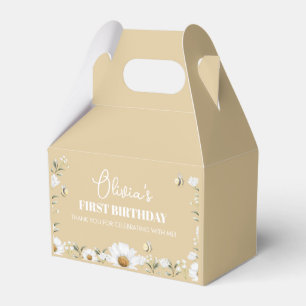 Vintage Daisy Bee Birthday Party Favour Box