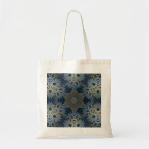 Vintage Daisy Blue Floral Tote Bag