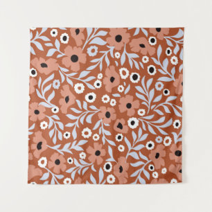Vintage daisy flowers: abstract background. tapestry