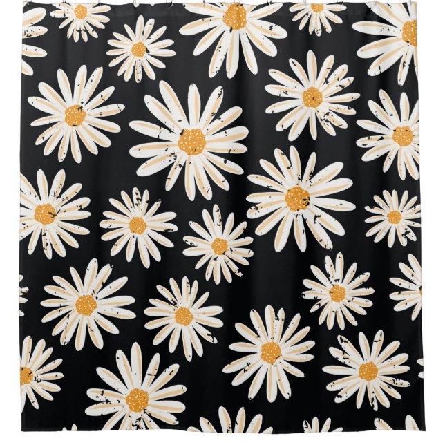 Vintage Daisy flowers seamless vintage pattern. Di (Front)
