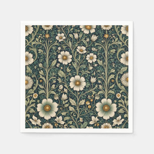 Vintage Daisy Garden Pattern Napkin