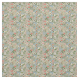 Vintage Daisy Garden with Springtime Charm Fabric