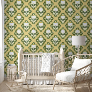 Vintage Daisy Vine Wallpaper