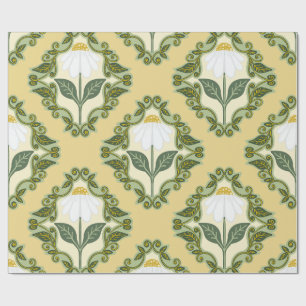 Vintage Daisy Vine Wrapping Paper
