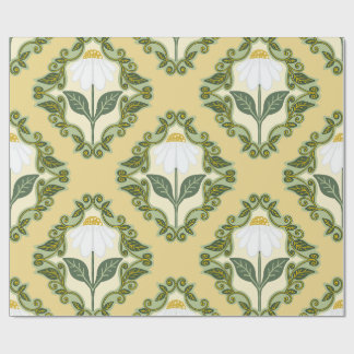 Vintage Daisy Vine Wrapping Paper