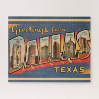 Vintage Dallas Texas 16x20