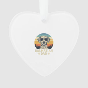 Vintage Dalmatian Dad Dog Lover Design_1 Ornament