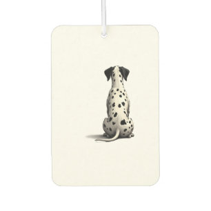 Vintage Dalmatian Dog From Behind Illustration Min Air Freshener