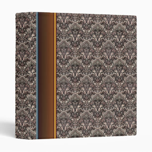 Vintage  Damask Avery Binder