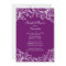 Vintage Damask Bridal Shower Invitation Purple
