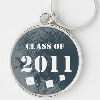 Vintage Damask Class of 2011 Keychain Tossing Caps