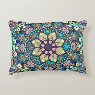 Vintage Damask: Elegant Seamless Pattern Accent Pillow