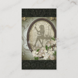 Vintage Damask Glamourous Diva business card