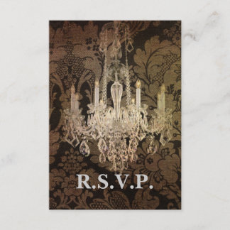 vintage damask mariage de lustre de lustre réponse