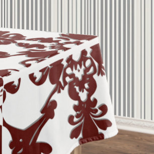 Vintage Damask Monogram  Tablecloth